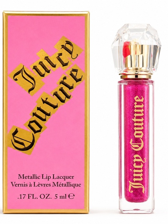 Juicy Couture Other - Juicy Couture Metallic Lip Lacquer — Shade Femme Metale Shimmering Hot Pink